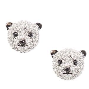 KATE SPADE Artic Friends Polar Bear Pave Studs